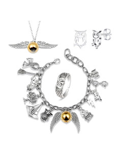 Conjunto de Pulseras de Encanto Espacial - Joyería Ajustable