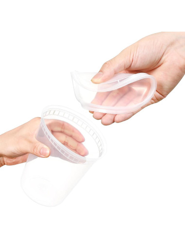 AOZITA 20 Contenedores Plásticos 0.95L Herméticos para Alimentos