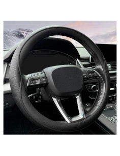 Cubierta de Volante de Cuero HAOTULE K52 Antideslizante Negro