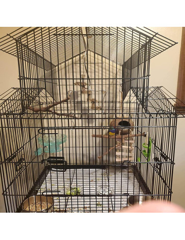 Perchas para Aves PINVNBY 3 Pcs Madera Natural 23-30 cm