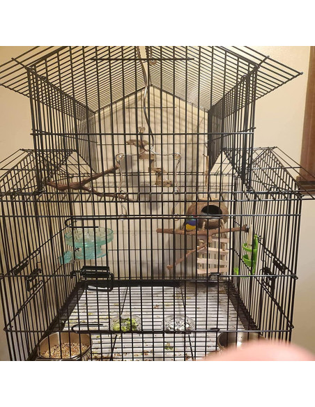 Perchas para Aves PINVNBY 3 Pcs Madera Natural 23-30 cm