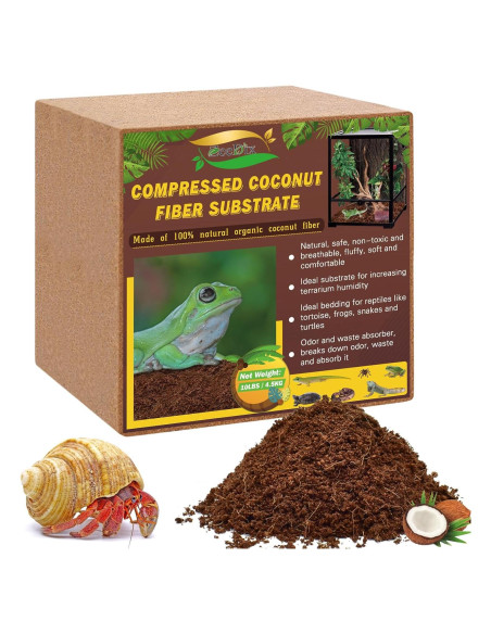 Sustrato de Fibra de Coco ZeeDix 4.54 kg para Reptiles