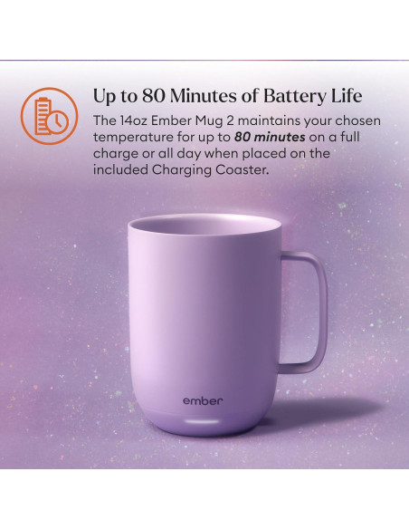 Taza Inteligente Ember 2 Control de Temperatura 414ml Lavanda