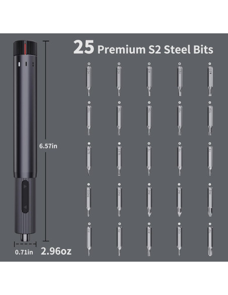Mini Destornillador Eléctrico DYLIFE DYKS 25 en 1 con Batería