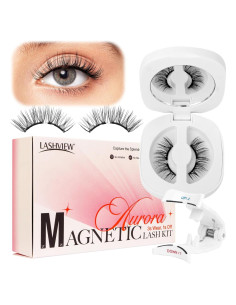 Pestañas Magnéticas LASHVIEW A14 Reutilizables Naturales 10cm