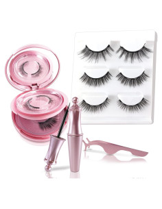 5 Pestañas Magnéticas Reutilizables Houldhowd con Espejo y Delineador