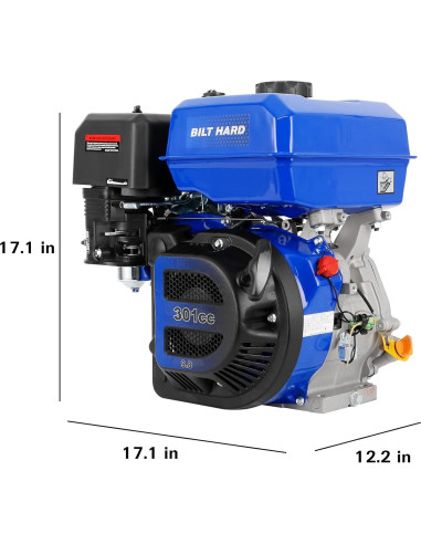 Motor a Gasolina BILT HARD 301cc 10HP Horizontal 4T OHV