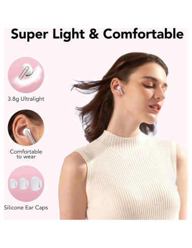 Auriculares Inalámbricos Bluetooth 5.3 TIMU X1, 50H Batería