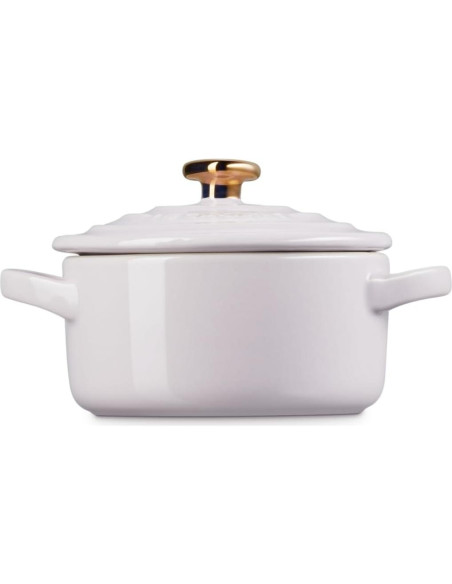 Cocotte Redonda Mini Le Creuset 227g Cerámica Chalote con Tapa