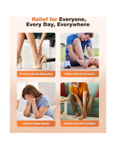 Masajeador de Pies Shiatsu KNQZE KF7 con Calor y Control Remoto