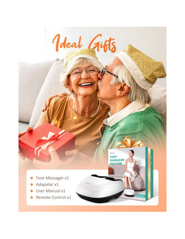 Masajeador de Pies Shiatsu KNQZE KF7 con Calor y Control Remoto