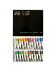 Set de acuarelas Winsor & Newton 24 colores 118 ml