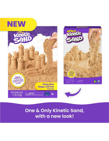 Arena Cinética Spin Master 5kg Natural Marrón Juguete