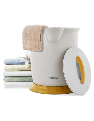 Calentador de Toallas COSTWAY Cubo 20L Gris Apagado Automático