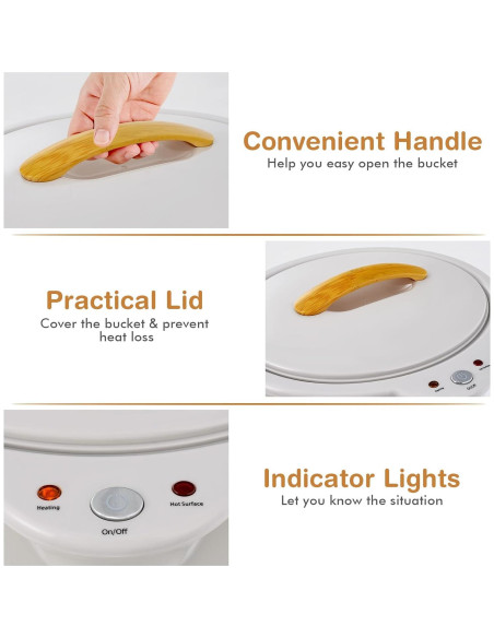 Calentador de Toallas COSTWAY Cubo 20L Gris Apagado Automático