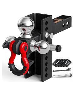 Enganche de Remolque Ajustable AC-DK Tri-Bola 14.06 kg