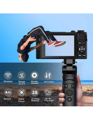 AODELAN Grip de Trípode Inalámbrico para Canon EOS R5, R6, M50 II