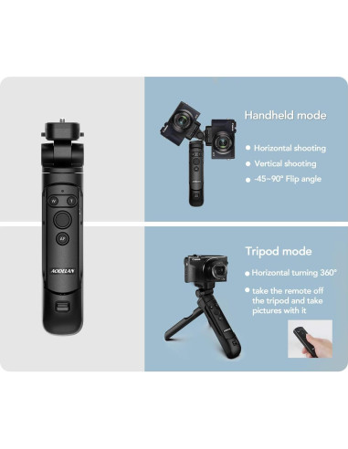 AODELAN Grip de Trípode Inalámbrico para Canon EOS R5, R6, M50 II