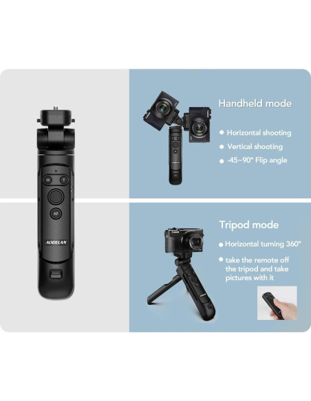 AODELAN Grip de Trípode Inalámbrico para Canon EOS R5, R6, M50 II