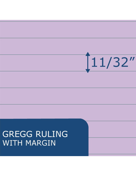 Cuadernos Steno ROARING SPRING Orquídea 80 Hojas Paquete 4