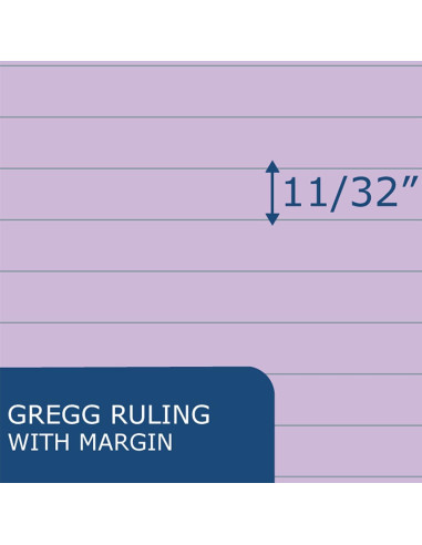 Cuadernos Steno ROARING SPRING Orquídea 80 Hojas Paquete 4