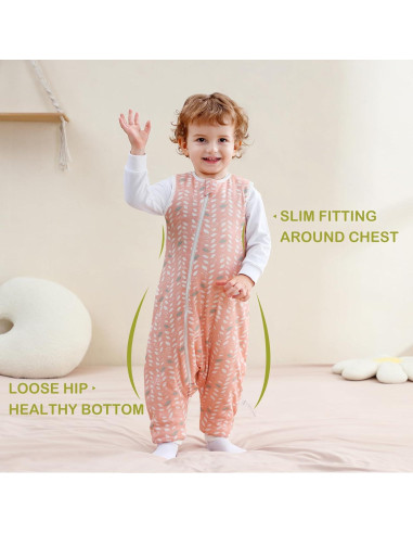 Saco de dormir invierno 2.5 TOG con pies 100% algodón orgánico M