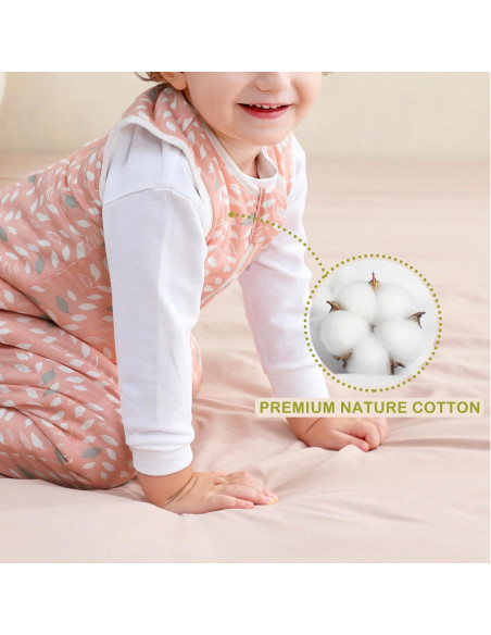 Saco de dormir invierno 2.5 TOG con pies 100% algodón orgánico M