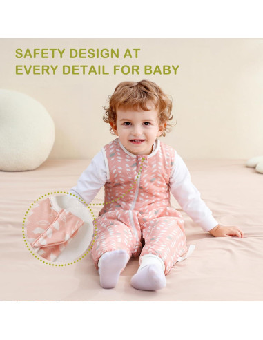 Saco de dormir invierno 2.5 TOG con pies 100% algodón orgánico M