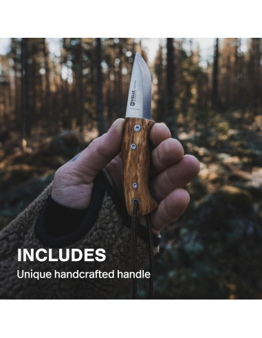 Cuchillo Plegable EDC HELLE Kletten - Acero Inoxidable y Madera