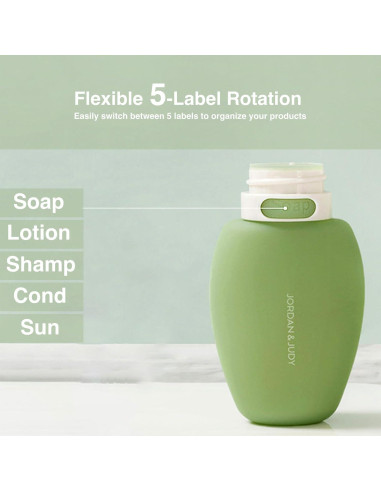 Contenedores de Silicona Reutilizables INUSO 80ml Verde Musgo