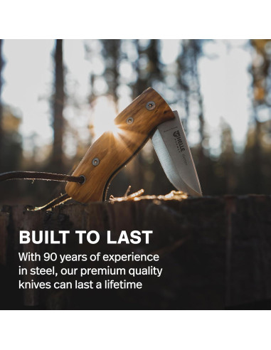 Cuchillo Plegable EDC HELLE Kletten - Acero Inoxidable y Madera
