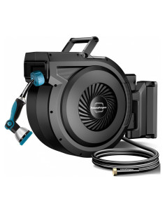 Carrete de Manguera de Jardín Retráctil PolarcoForgeco 5/8" x 27.43m