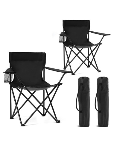 Sillas de Camping Plegables Canpsky 2PCS Soporta 181.4kg