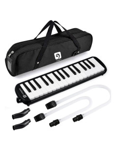 Melódica Vangoa 32 Teclas Negra con Accesorios y Bolsa