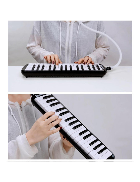 Melódica Vangoa 32 Teclas Negra con Accesorios y Bolsa