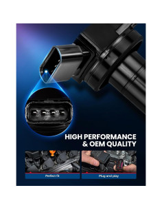 KAX Juego 4 Bobinas de Encendido y Bujías Iridio Toyota 2