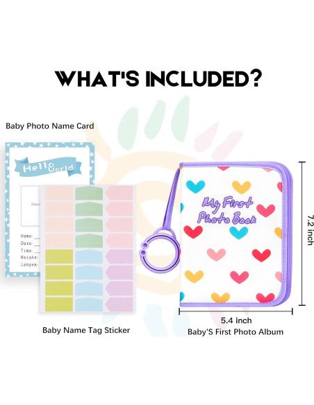 Álbum de Fotos para Bebés Niselity 21 Fotos 10x15 cm Púrpura