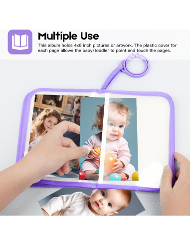 Álbum de Fotos para Bebés Niselity 21 Fotos 10x15 cm Púrpura