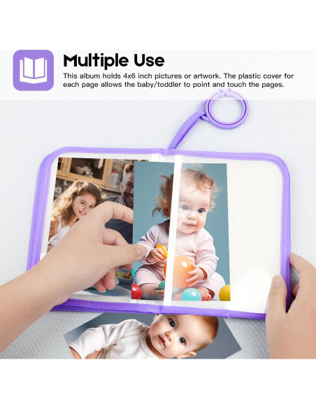 Álbum de Fotos para Bebés Niselity 21 Fotos 10x15 cm Púrpura