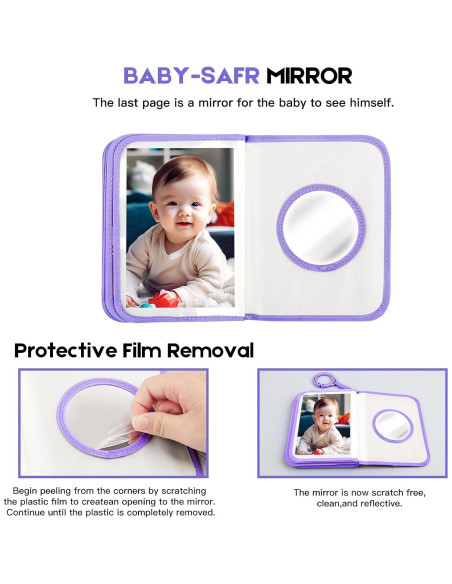 Álbum de Fotos para Bebés Niselity 21 Fotos 10x15 cm Púrpura