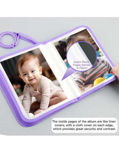 Álbum de Fotos para Bebés Niselity 21 Fotos 10x15 cm Púrpura