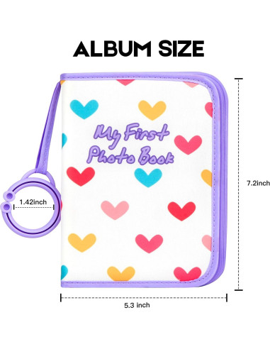 Álbum de Fotos para Bebés Niselity 21 Fotos 10x15 cm Púrpura