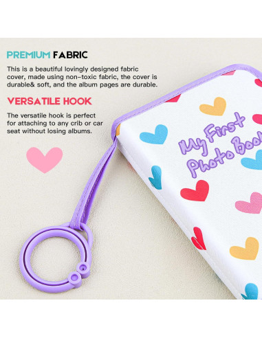 Álbum de Fotos para Bebés Niselity 21 Fotos 10x15 cm Púrpura