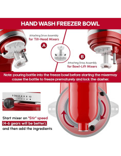 Accesorio Hacedor de Helados InnoMoon para KitchenAid 2L 2