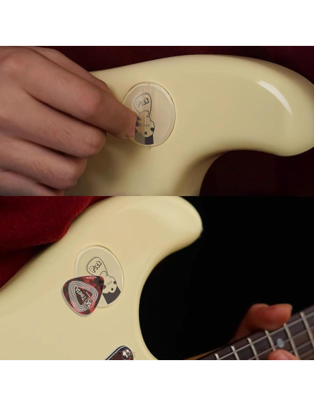 Soporte Adhesivo para Púas de Guitarra Timita - Amarillo