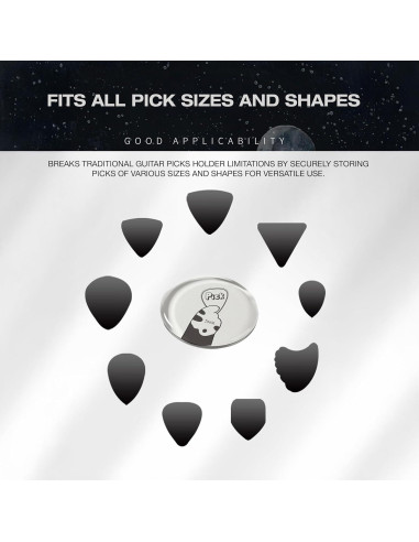 Soporte Adhesivo para Púas de Guitarra Timita - Amarillo