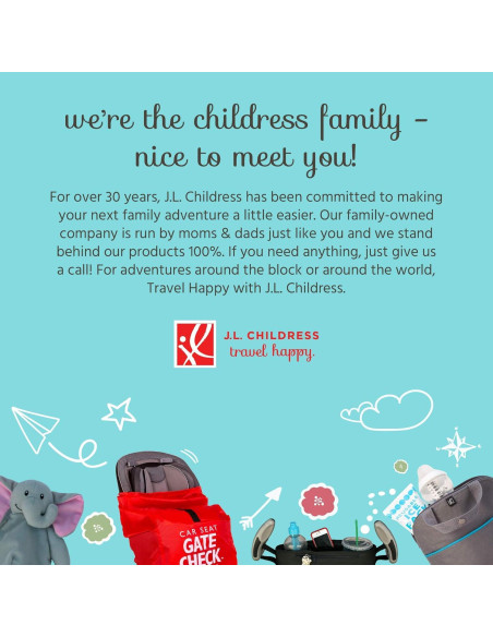 Cambiador Portátil J.L. Childress Extra Grande Negro