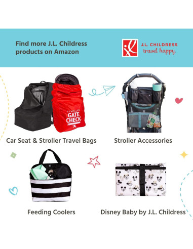 Cambiador Portátil J.L. Childress Extra Grande Negro