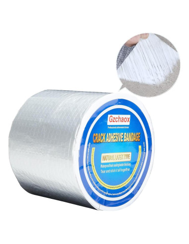 Cinta Impermeable de Butilo GZCHAOX 10cm x 5m para Sellado