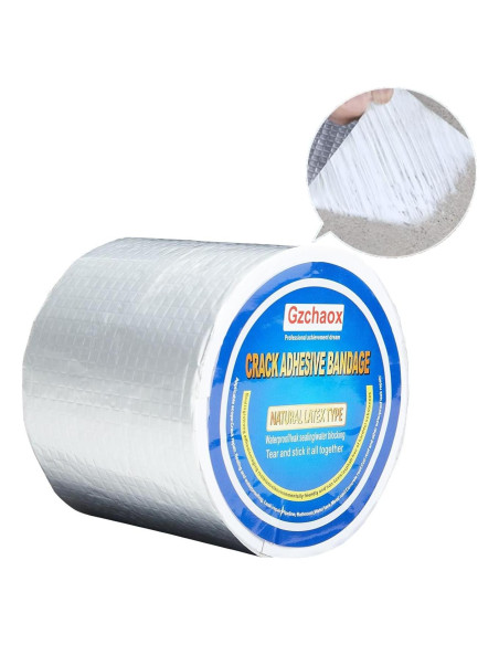 Cinta Impermeable de Butilo GZCHAOX 10cm x 5m para Sellado